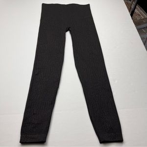 Spanx Womens Size‎ XL Brown Animal Reptile Print Leggings Stretch High Waist